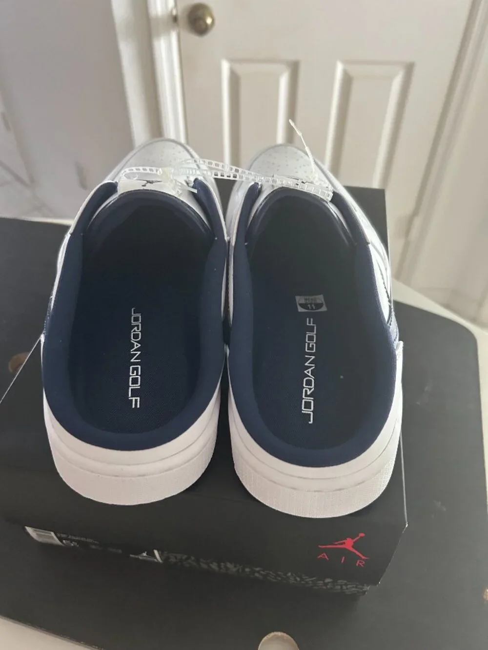 Nike Air Jordan Mule Golf ‘White/Midnight Navy’ Men’s Size 11 FJ1New without box